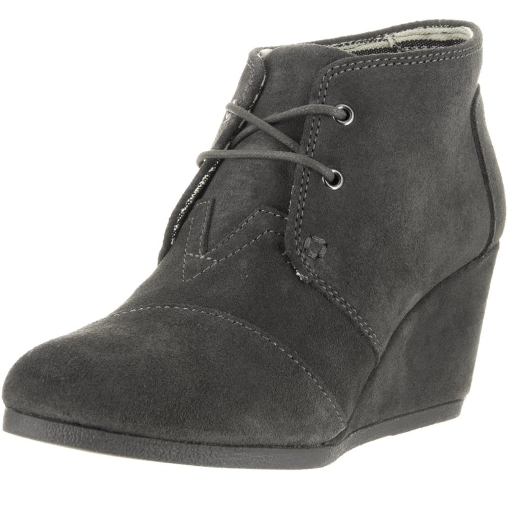 Tom’s desert wedge bootie